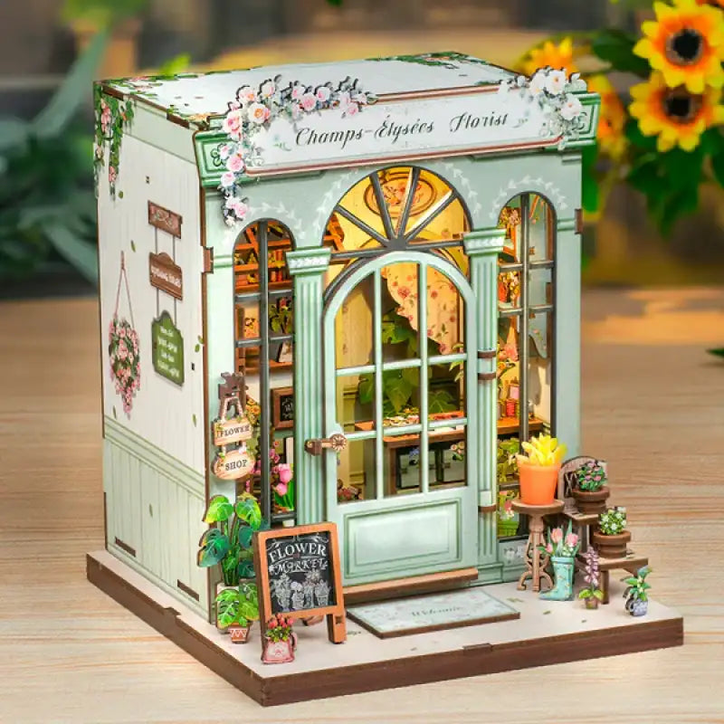 Champs-Elysees Flower Shop DIY Book Nook