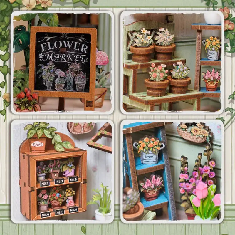 Champs-Elysees Flower Shop DIY Book Nook