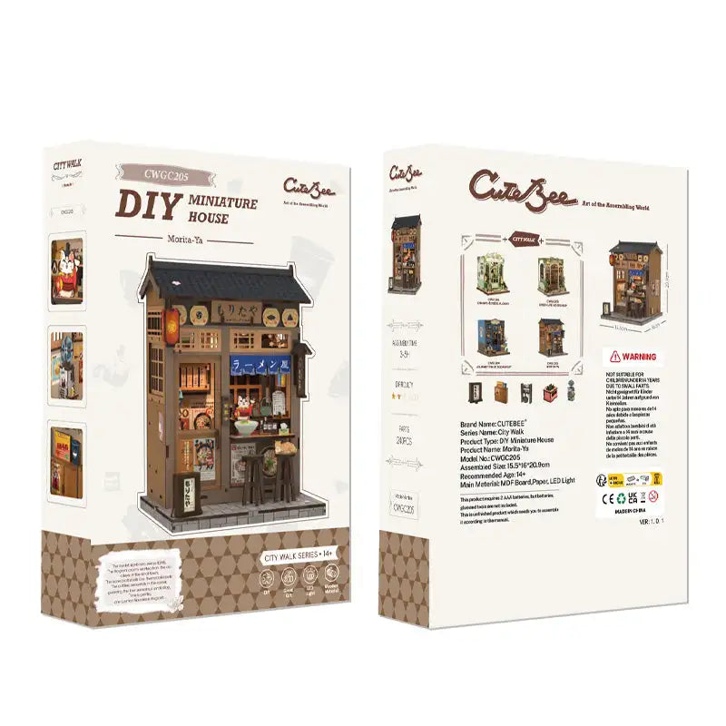 DIY Morita-Ya Ramen Shop Book Nook Kit