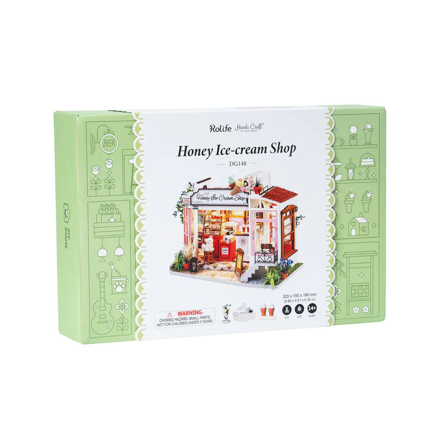 Honey Ice Cream Shop Miniature House Kit