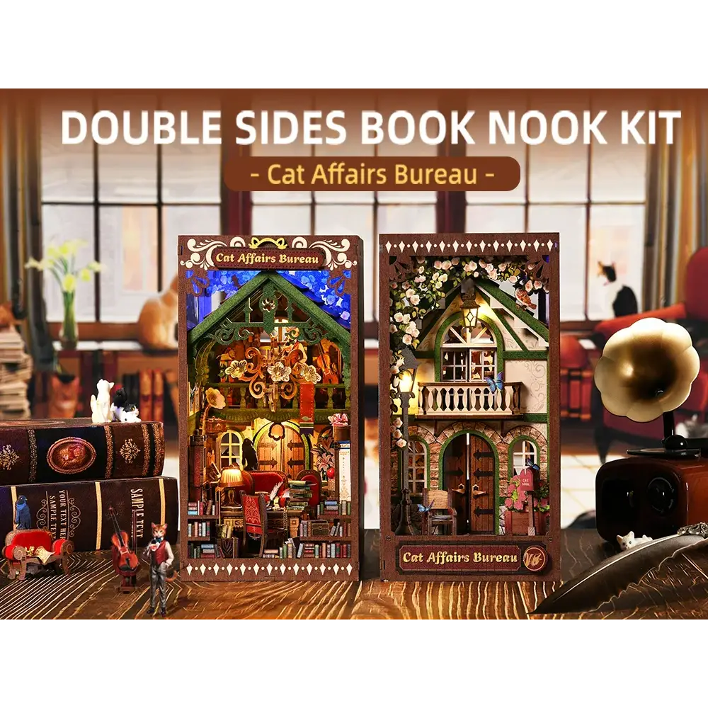 Cat Affairs Bureau DIY Book Nook Kit