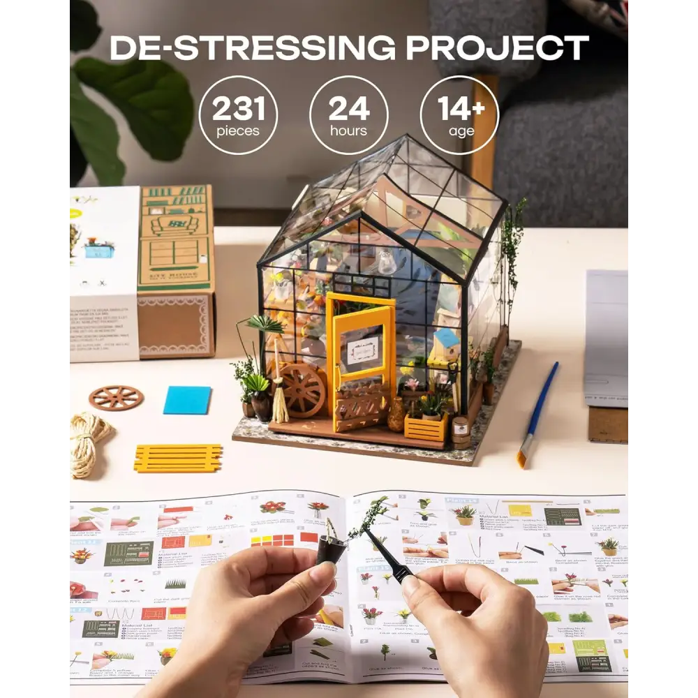Cathy’s Greenhouse DIY Miniature House Kit