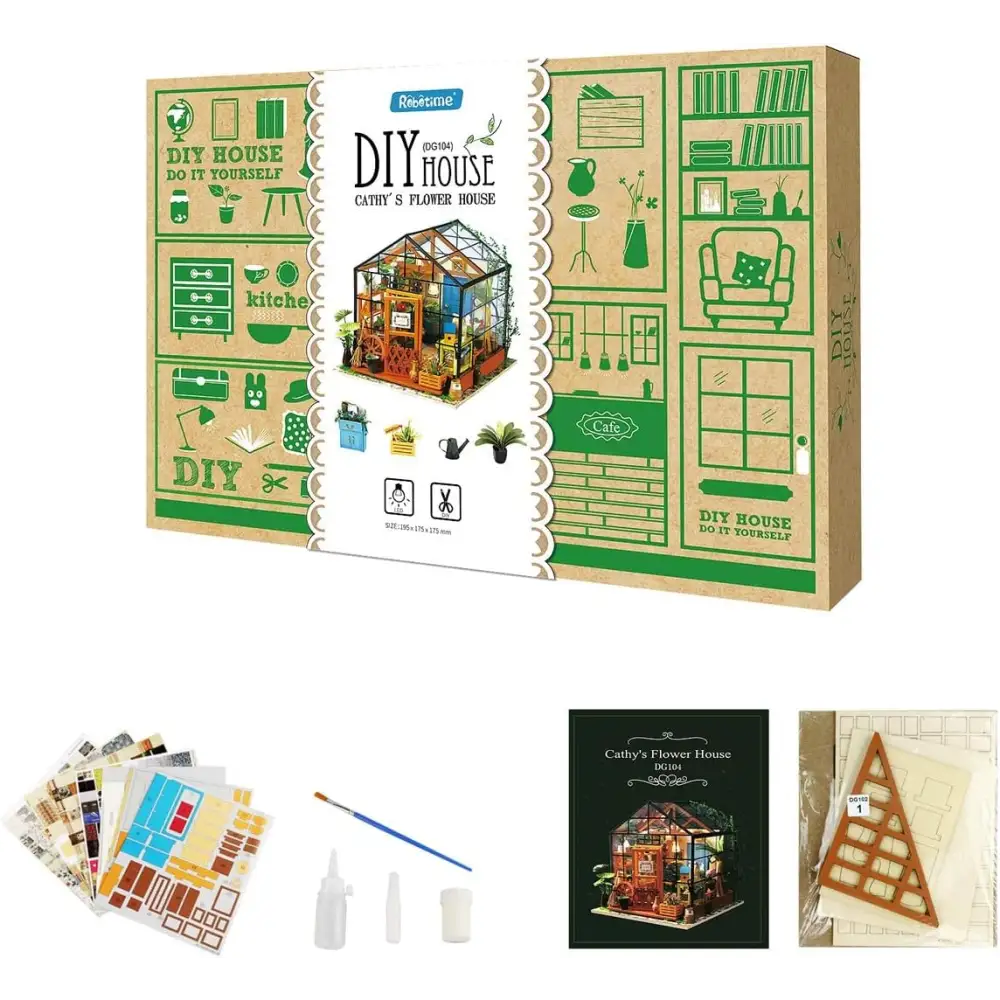 Cathy’s Greenhouse DIY Miniature House Kit