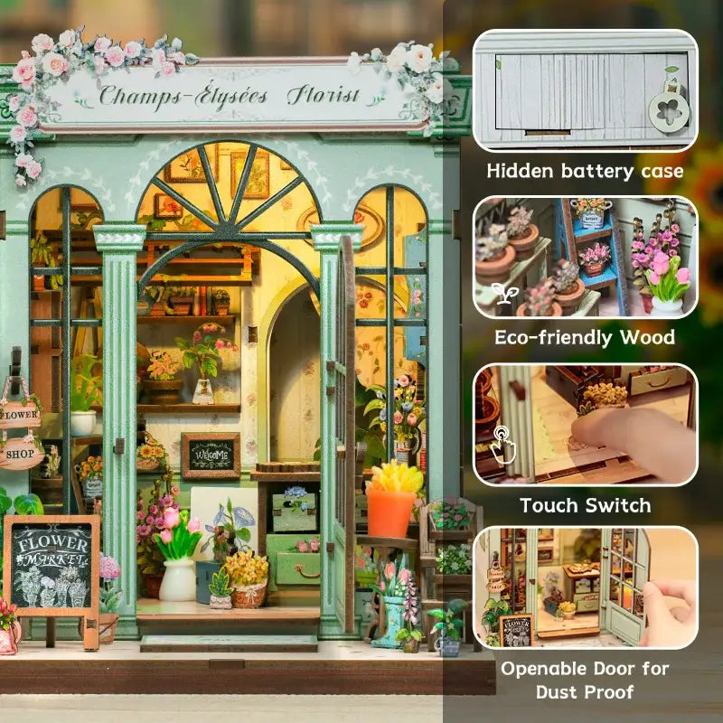 Champs-Elysees Flower Shop DIY Book Nook Kit