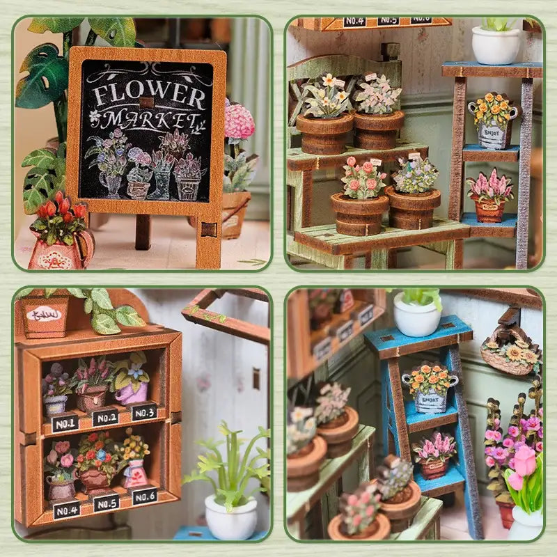 Champs-Elysees Flower Shop DIY Book Nook Kit