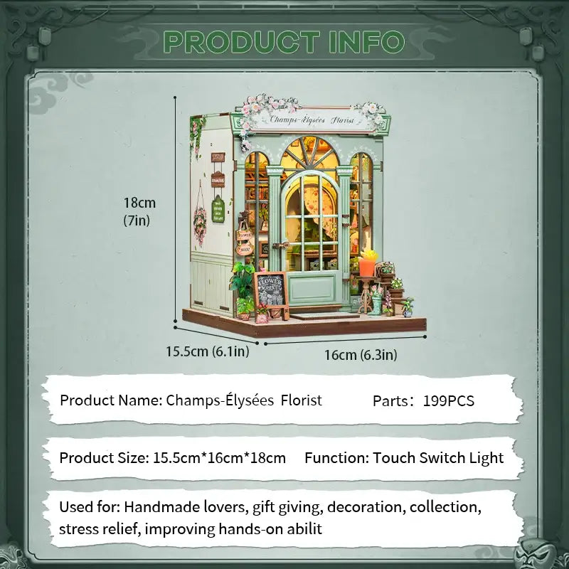 Champs-Elysees Flower Shop DIY Book Nook Kit