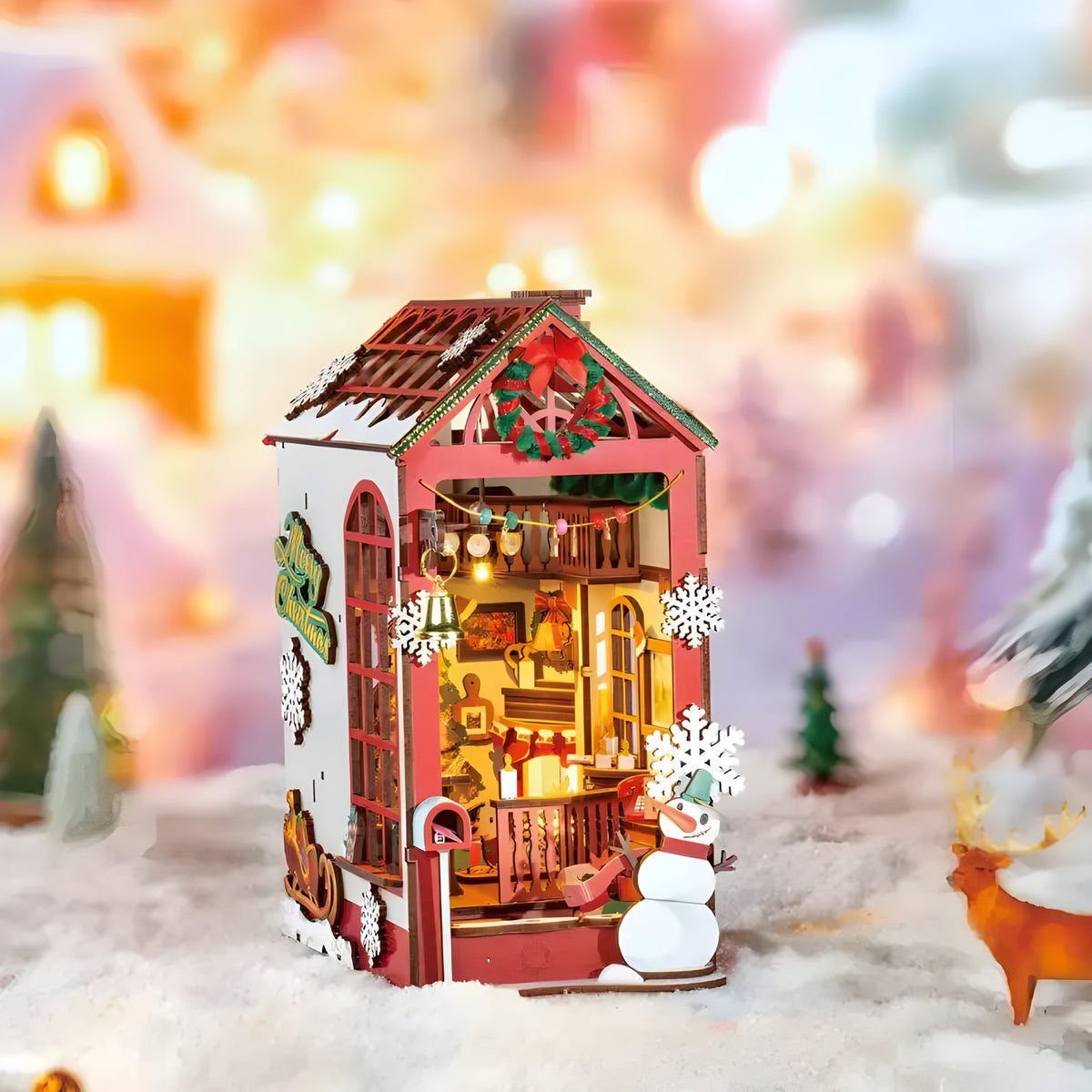 Christmas Indoor Scene Book Nook