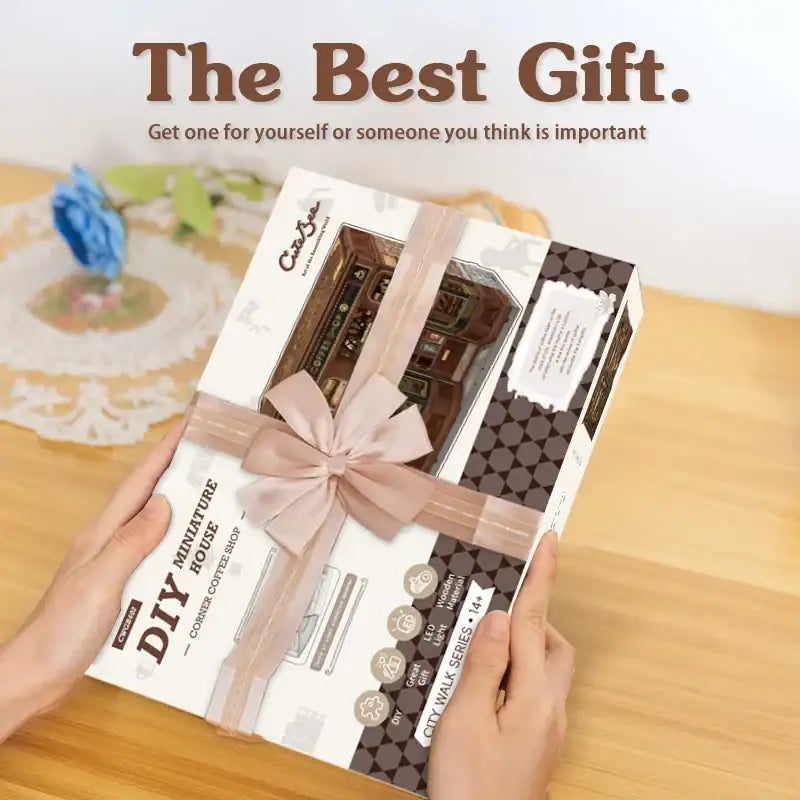 Corner Coffee Shop DIY Book Nook Kit