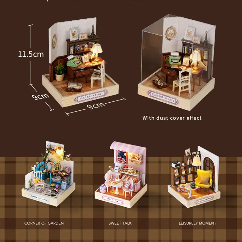 ’Corner of Happiness’ Miniature Dollhouse Kit