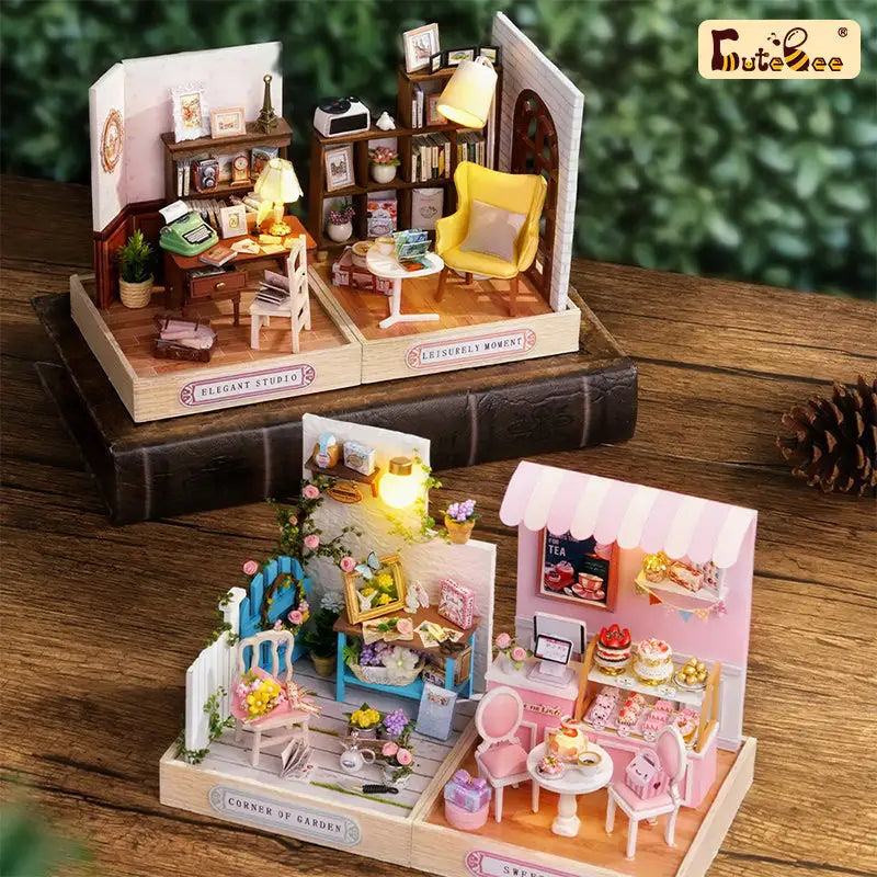 ’Corner of Happiness’ Miniature Dollhouse Kit