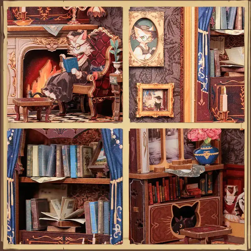 Count Cat’s Study Book Nook