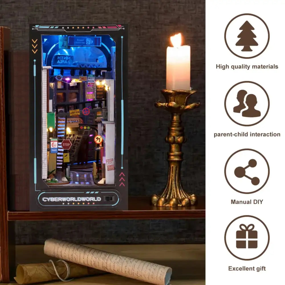 Cyberpunk World DIY Book Nook Kit