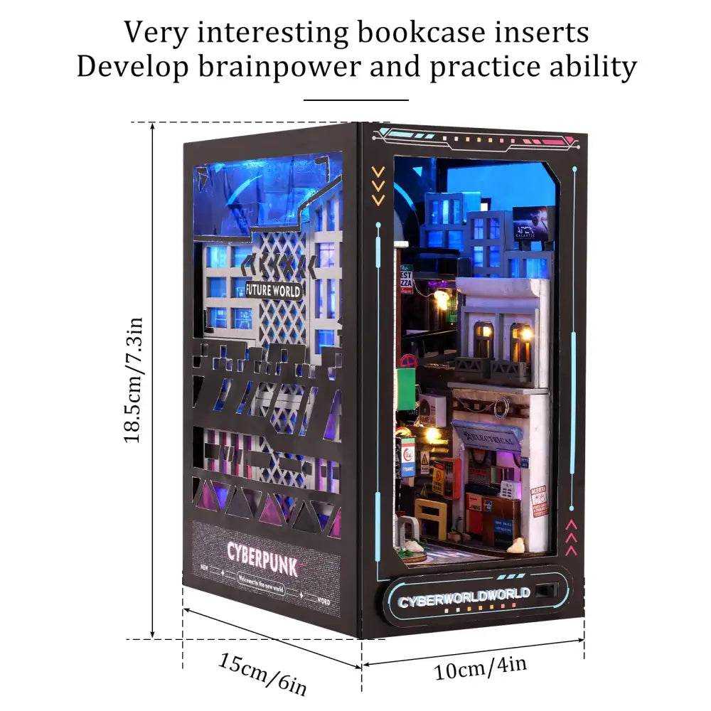 Cyberpunk World DIY Book Nook Kit