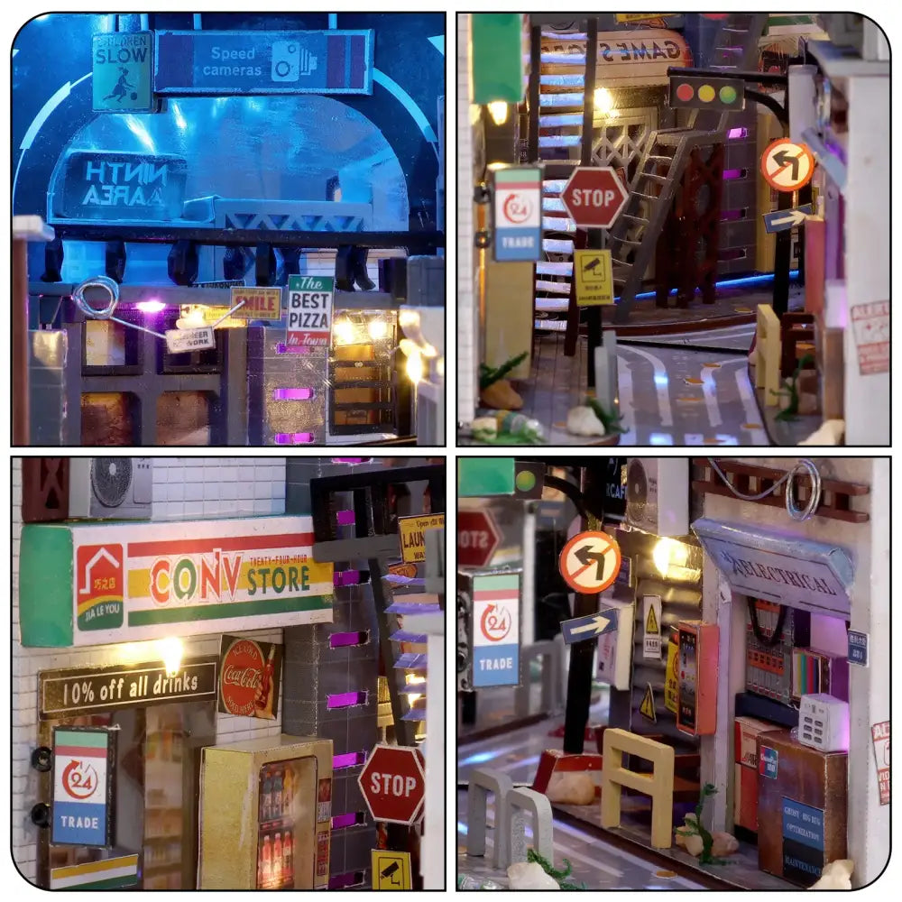 Cyberpunk World DIY Book Nook Kit