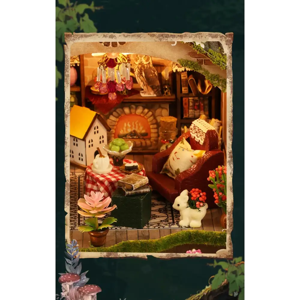DIY Cottage Garden Miniature House Kit with LED Lights