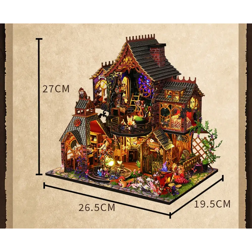 DIY Fantasy House Kit with LED Lights