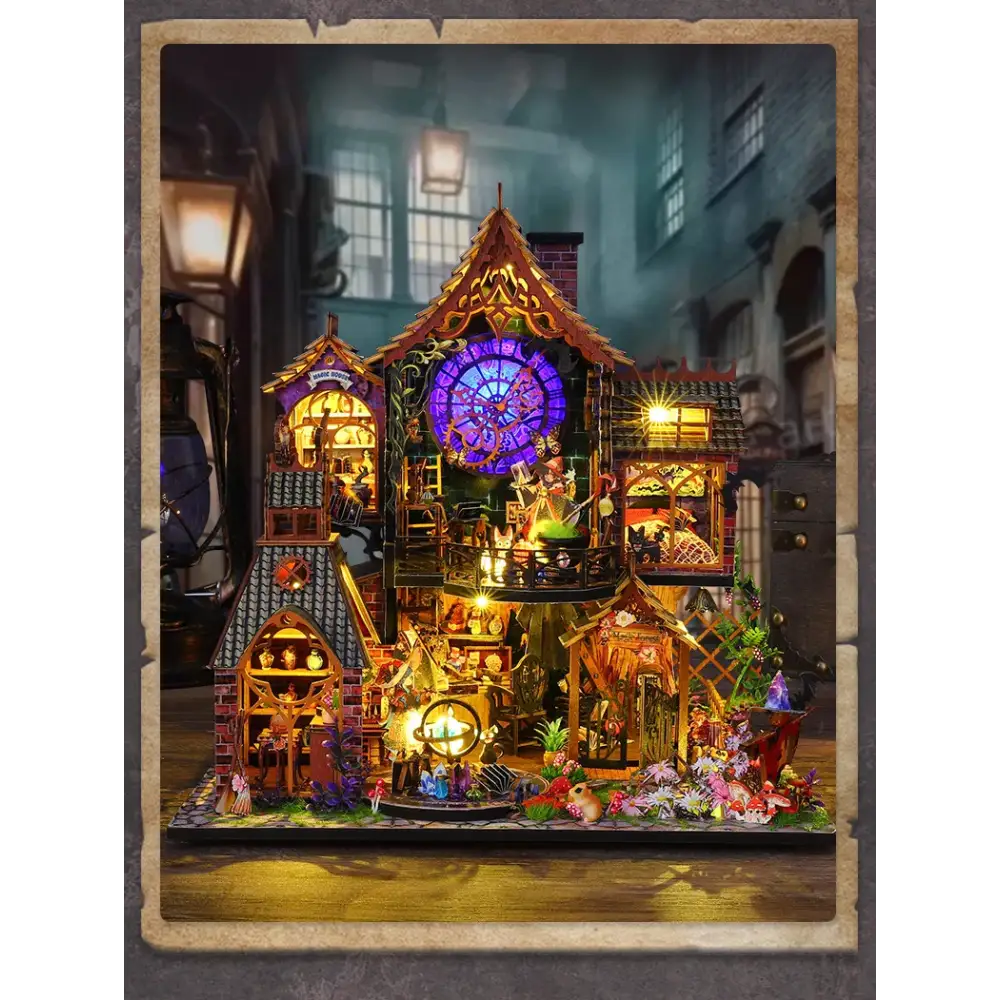 DIY Fantasy House Kit with LED Lights