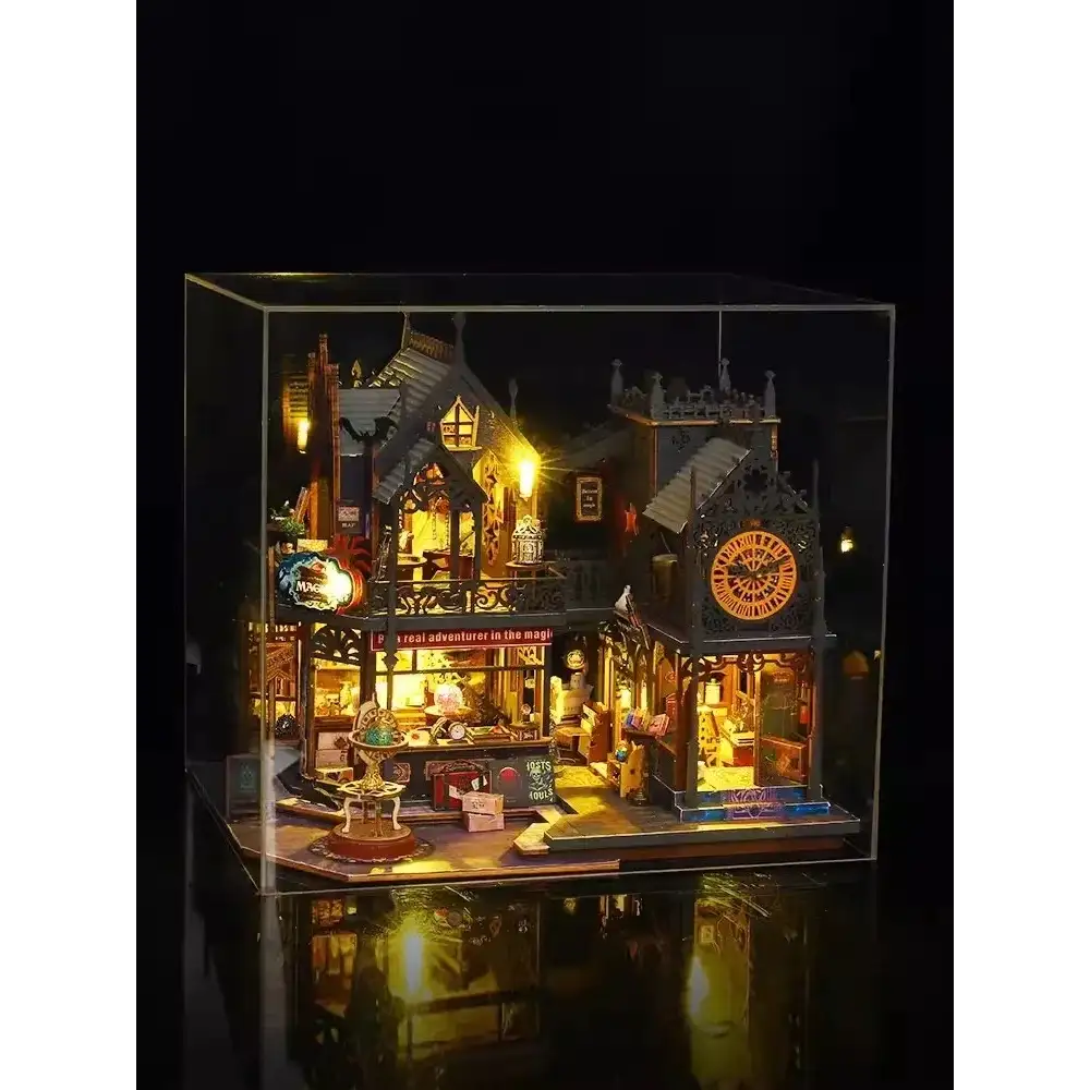 DIY Magic Clock Tower Miniature House Kit
