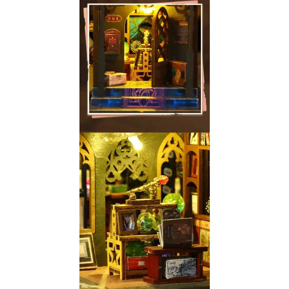 DIY Magic Clock Tower Miniature House Kit
