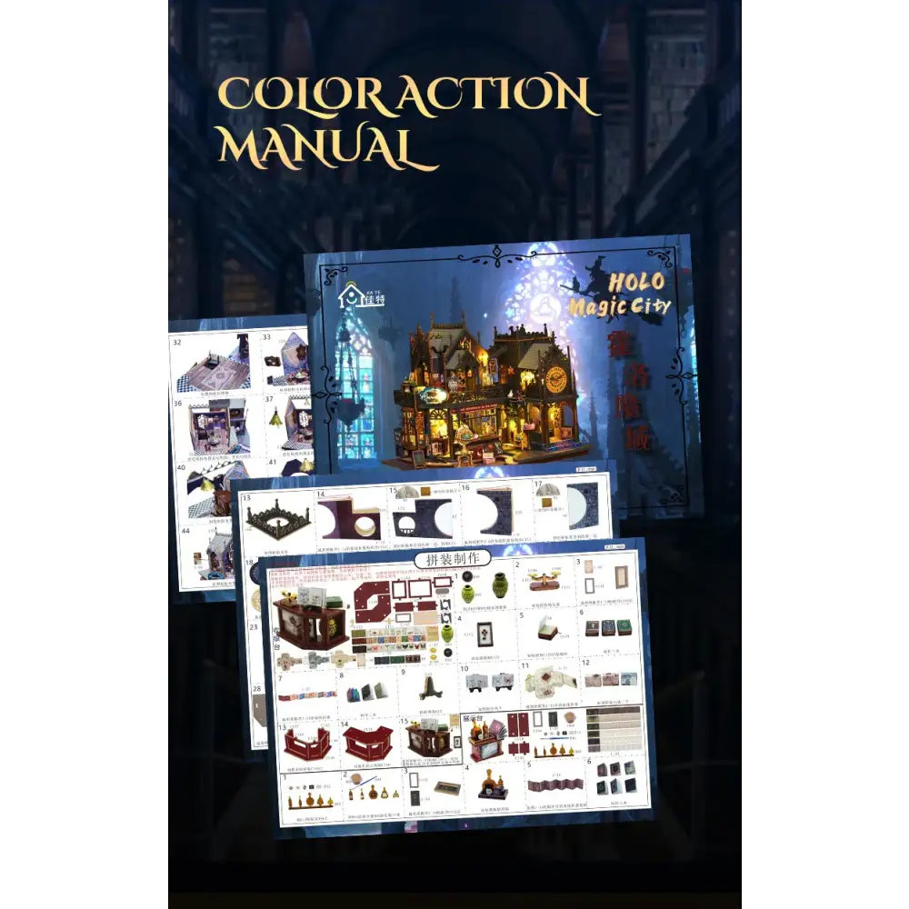 DIY Magic Clock Tower Miniature House Kit