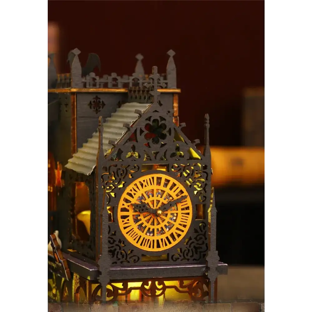 DIY Magic Clock Tower Miniature House Kit