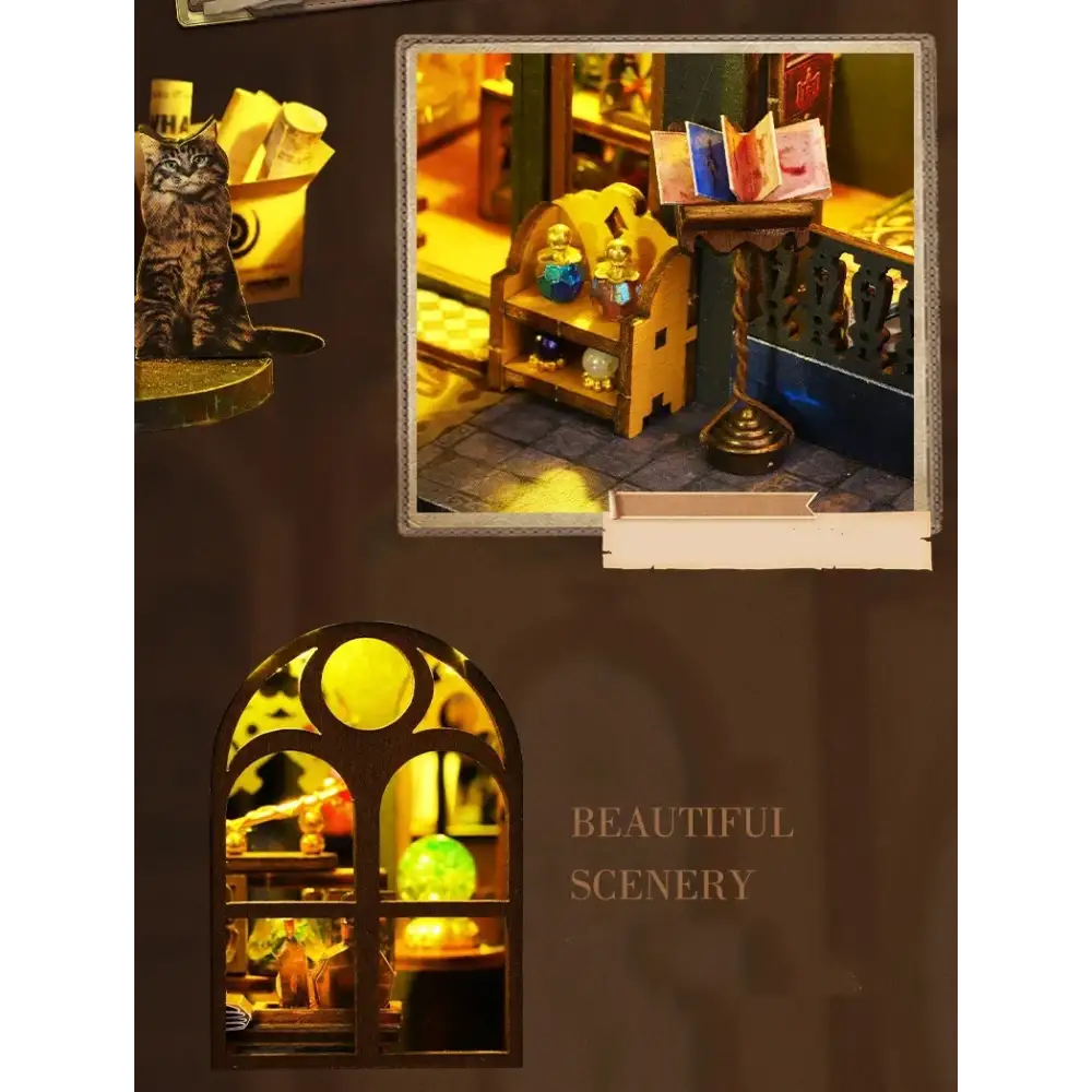 DIY Magic Clock Tower Miniature House Kit