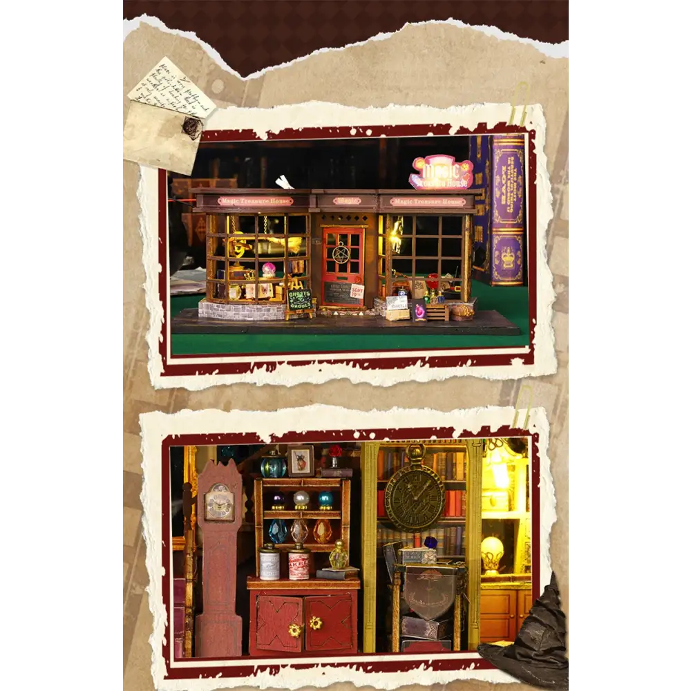 DIY Magic Treasure House Kit with LED Lights