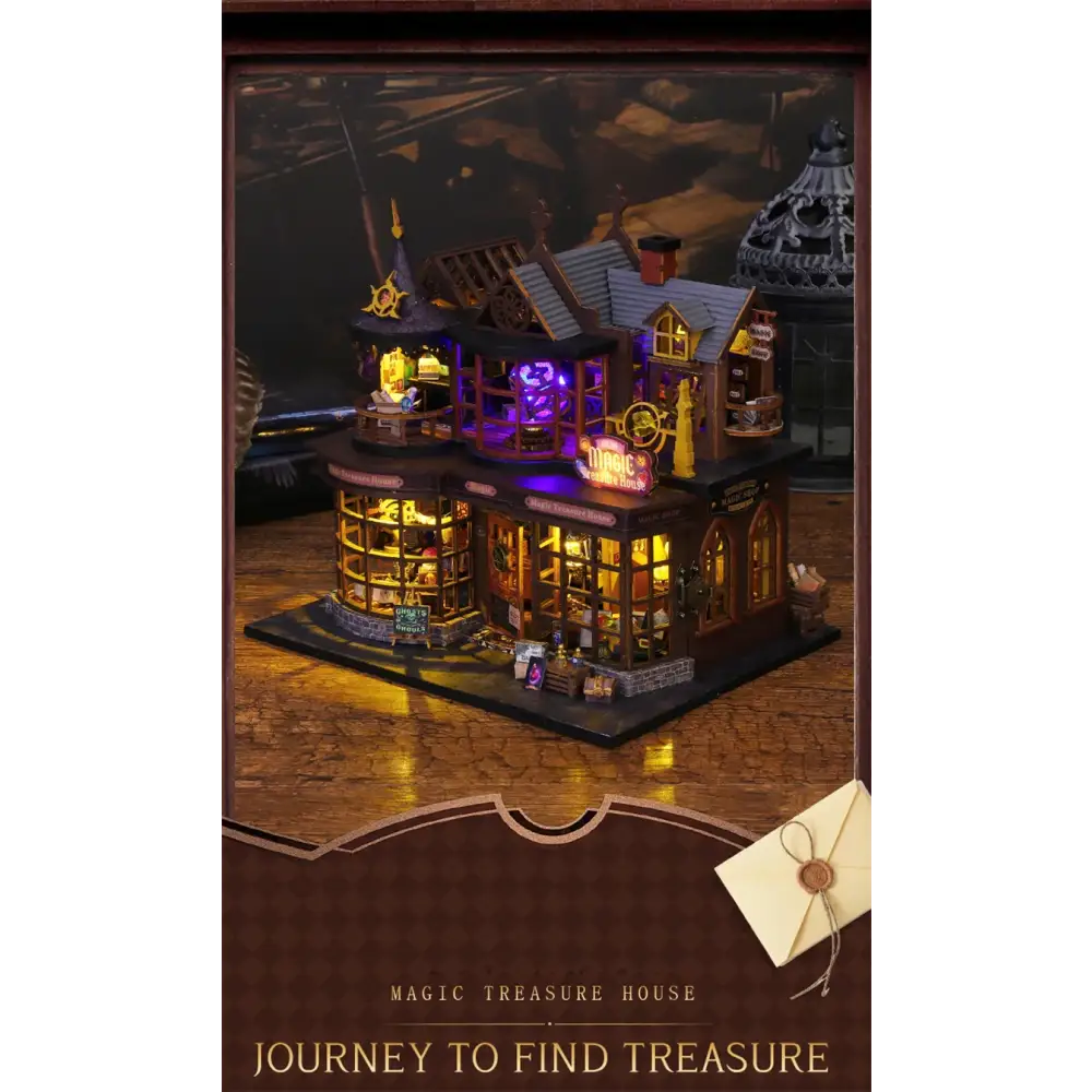 DIY Magic Treasure House Kit with LED Lights