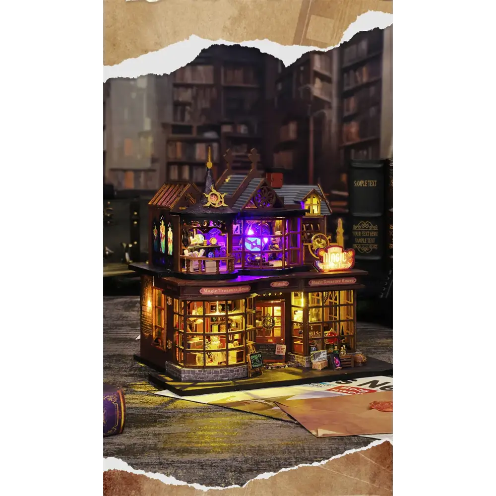 DIY Magic Treasure House Kit with LED Lights