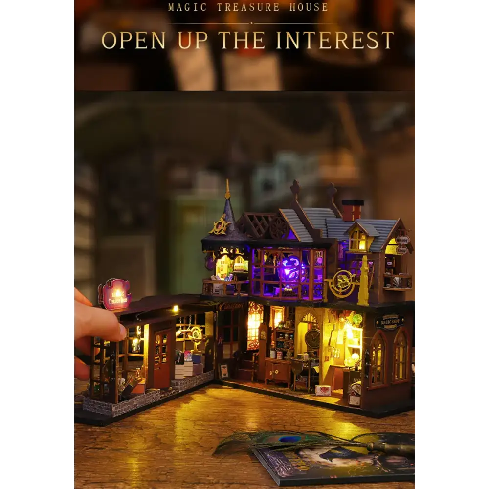DIY Magic Treasure House Kit with LED Lights