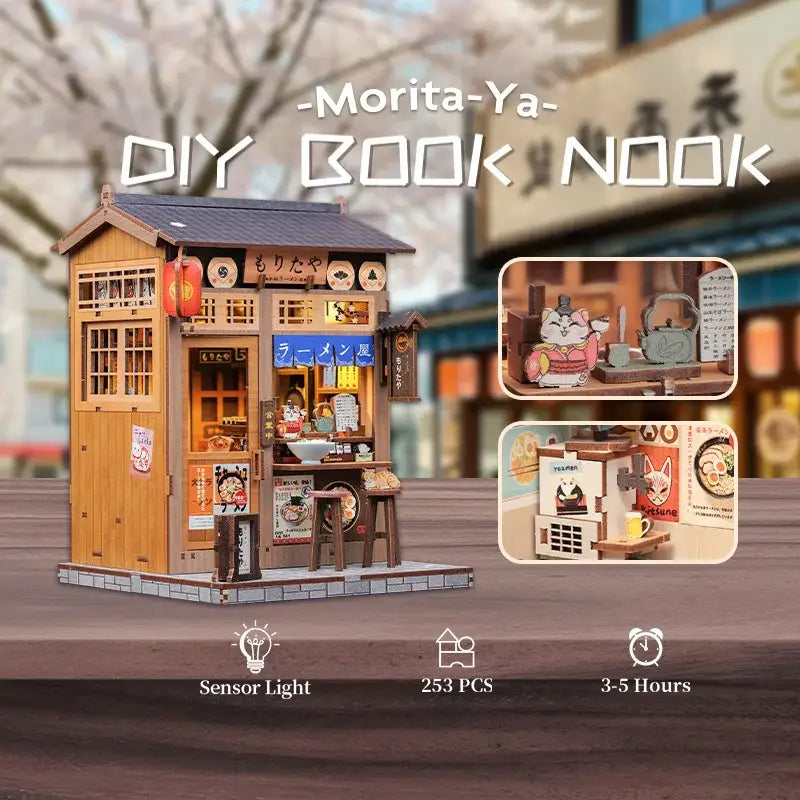 DIY Morita-Ya Ramen Shop Book Nook Kit