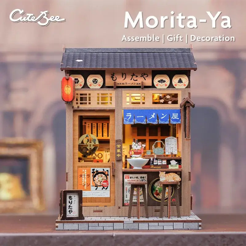 DIY Morita-Ya Ramen Shop Book Nook Kit