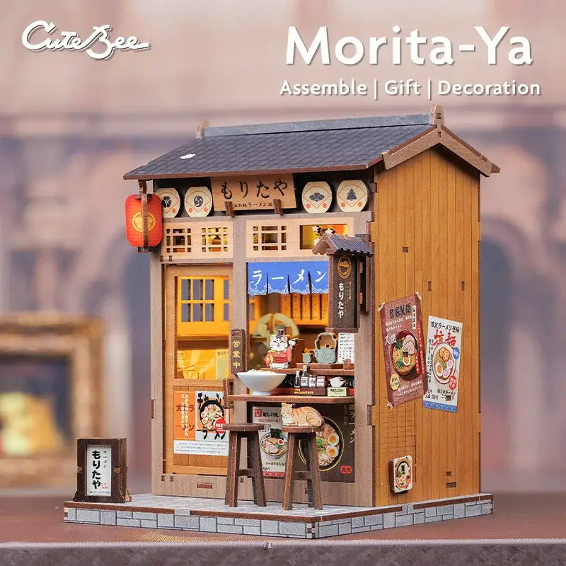 DIY Morita-Ya Ramen Shop Book Nook Kit