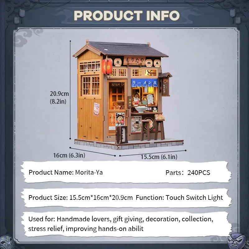 DIY Morita-Ya Ramen Shop Book Nook Kit