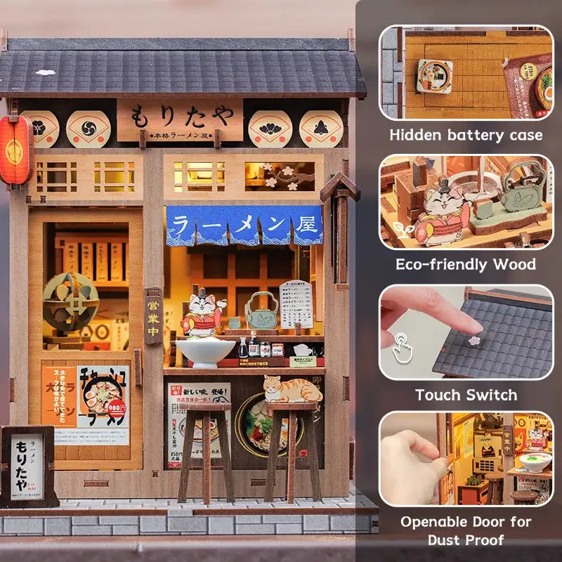 DIY Morita-Ya Ramen Shop Book Nook Kit