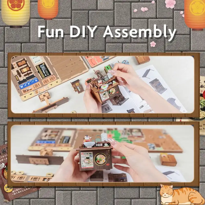 DIY Morita-Ya Ramen Shop Book Nook Kit