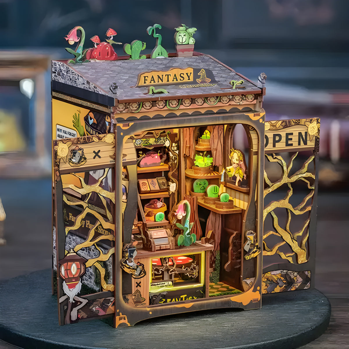 Fantasy Plant Shop Book Nook