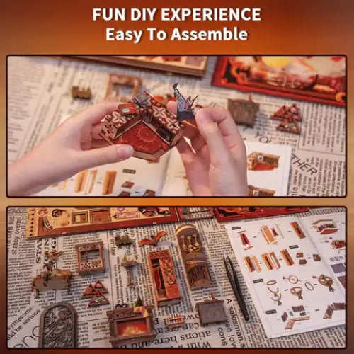 Flame Common Room Book Nook Kit