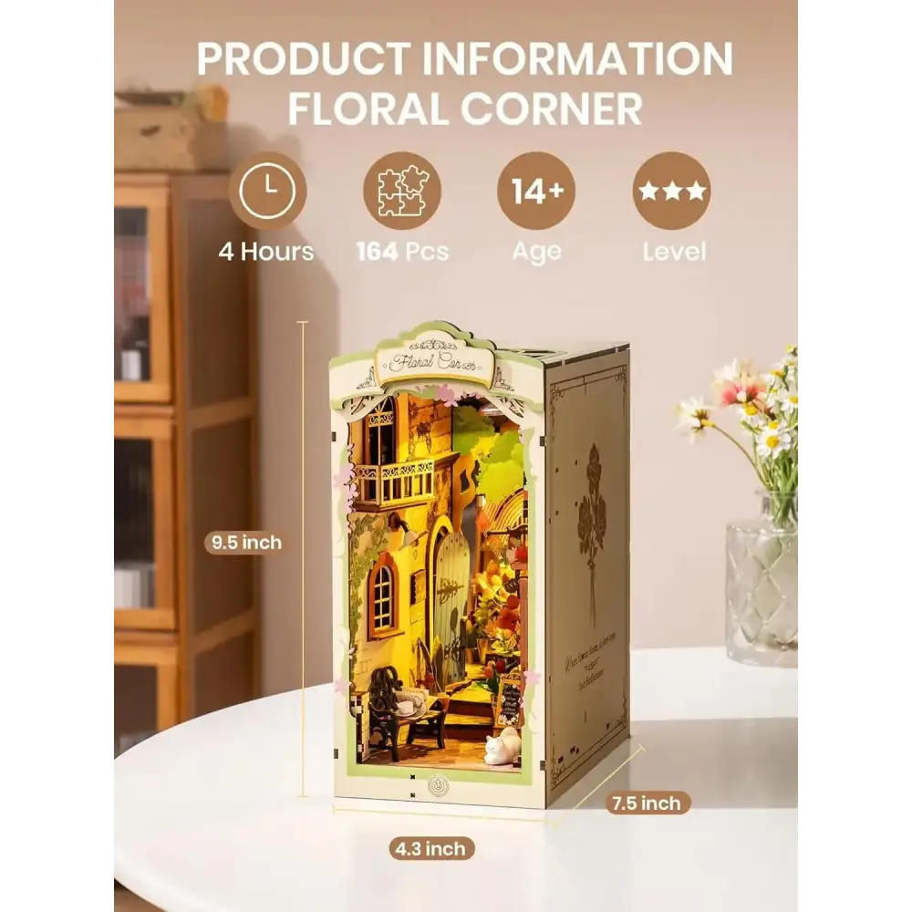Floral Corner DIY Book Nook Kit