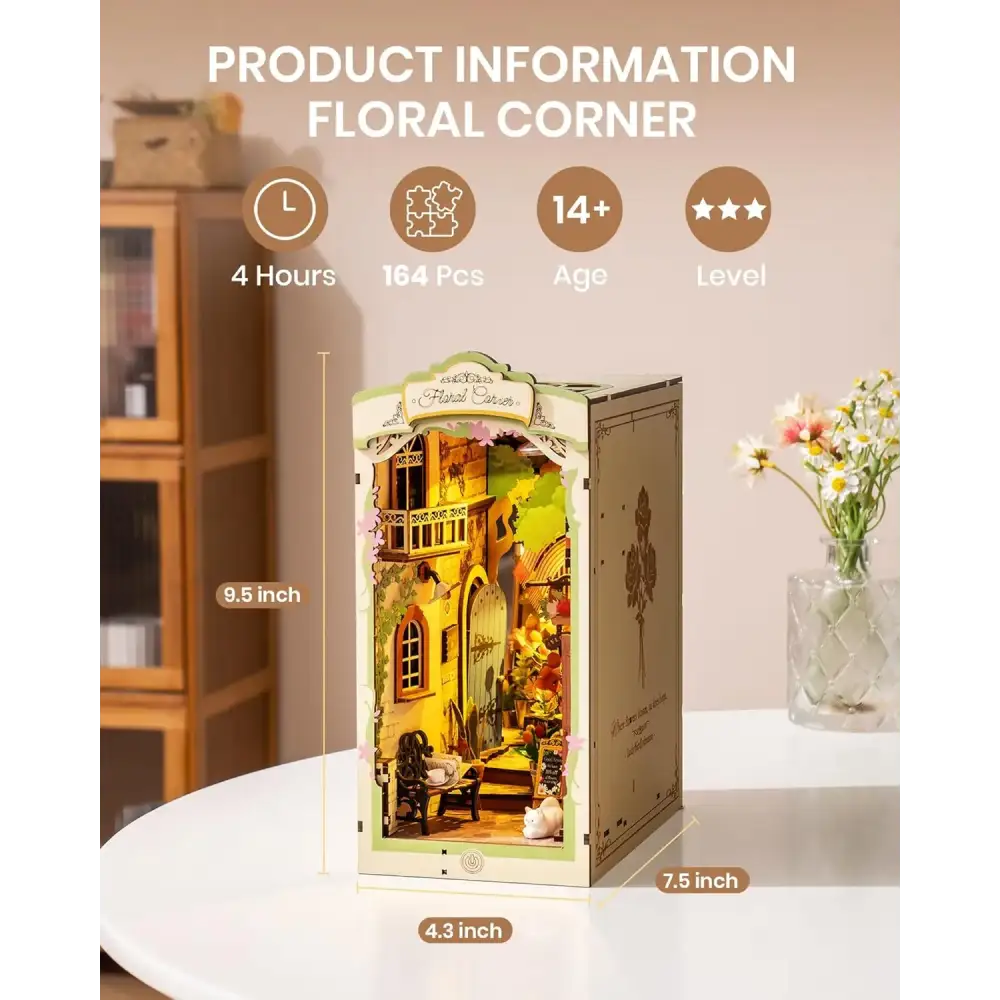 Floral Corner DIY Book Nook Kit