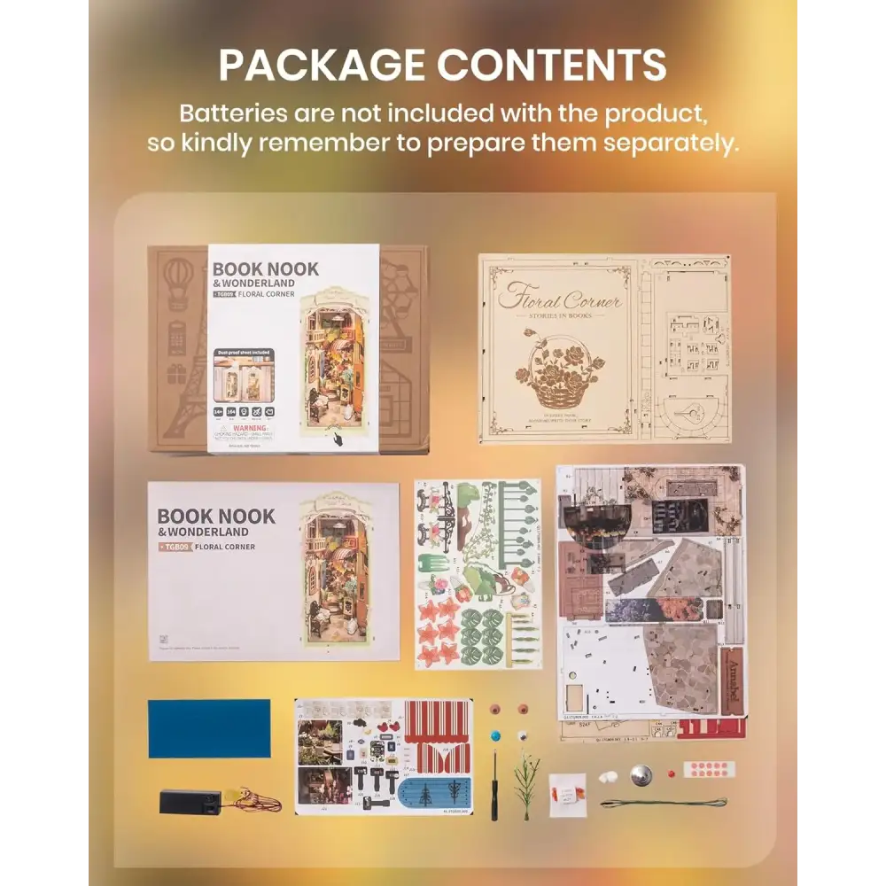 Floral Corner DIY Book Nook Kit