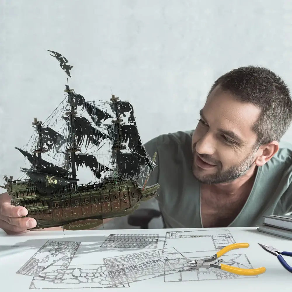 Flying Dutchman – 3D Metal Puzzle Pirate Ship Model