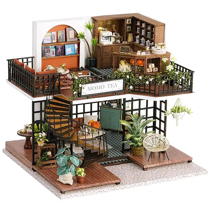 ’Forest Teashop’ Miniature Dollhouse Kit