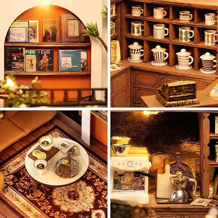 ’Forest Teashop’ Miniature Dollhouse Kit