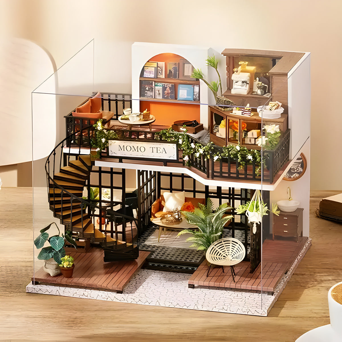 ’Forest Teashop’ Miniature Dollhouse Kit