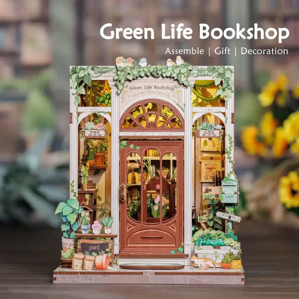 Green Life Bookshop DIY Book Nook