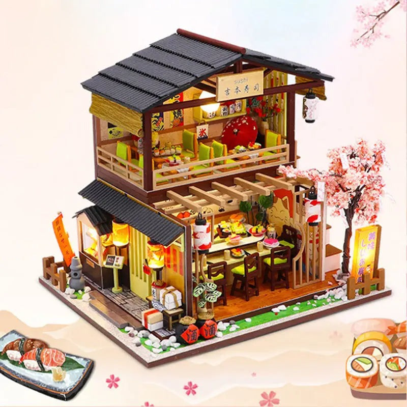 ’Gubbion & Sushi’ Miniature Dollhouse Kit