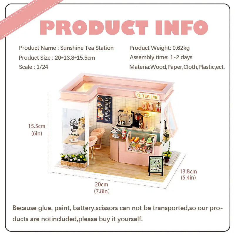 Happy Shop Series Miniature Dollhouse Kit