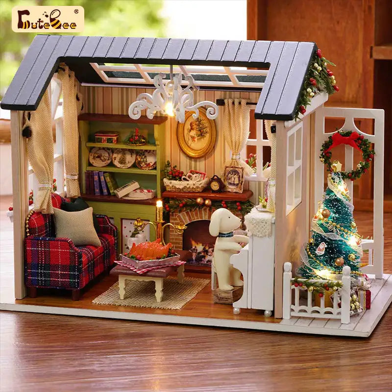 ’Holiday Time’ Miniature Dollhouse Kit