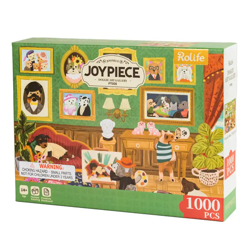 Doggie Art Gallery 1000-Piece Jigsaw Puzzle